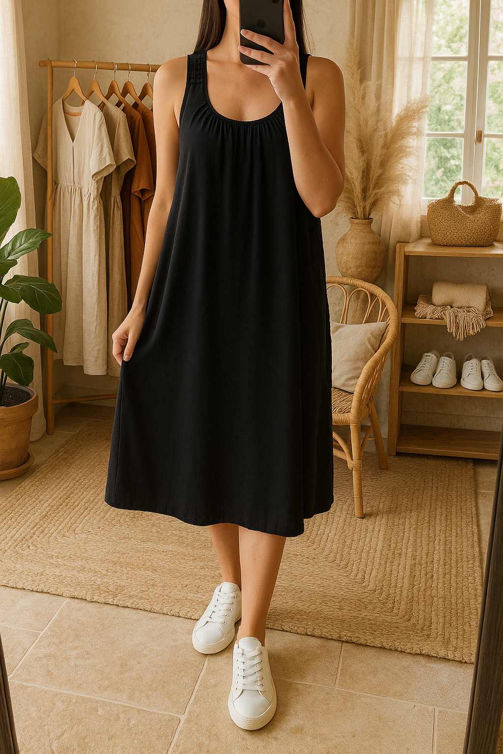 Robe dentelle dos noir