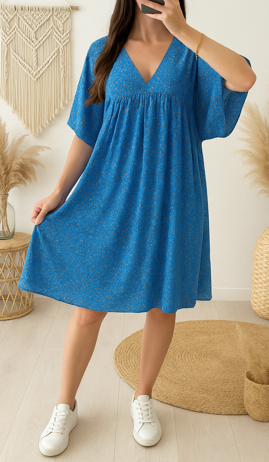 Robe Colbat Bleu