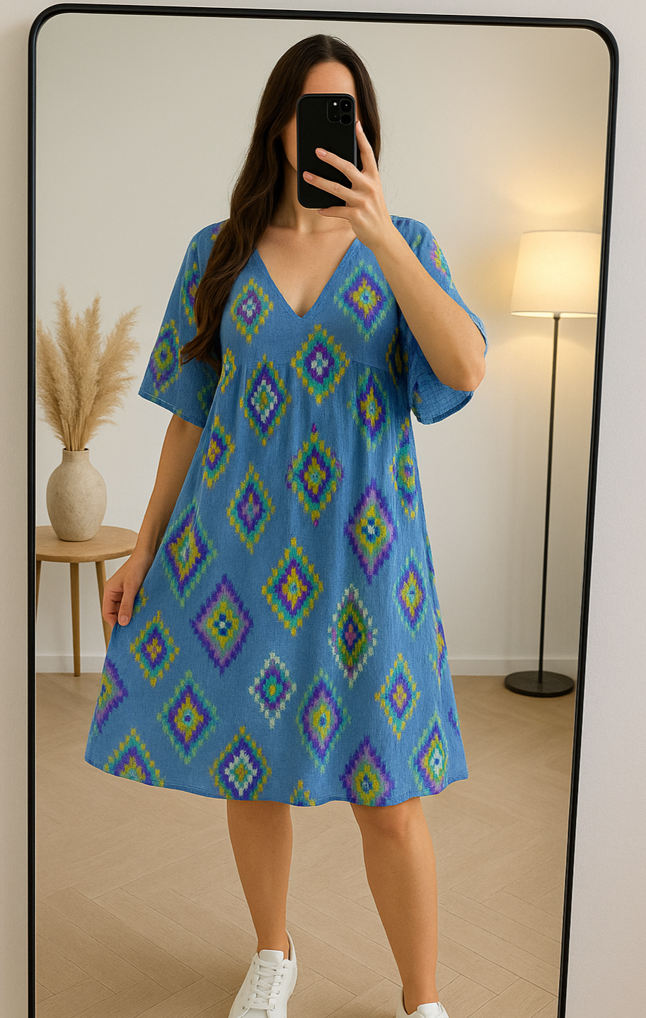 Robe Bohème Bleu