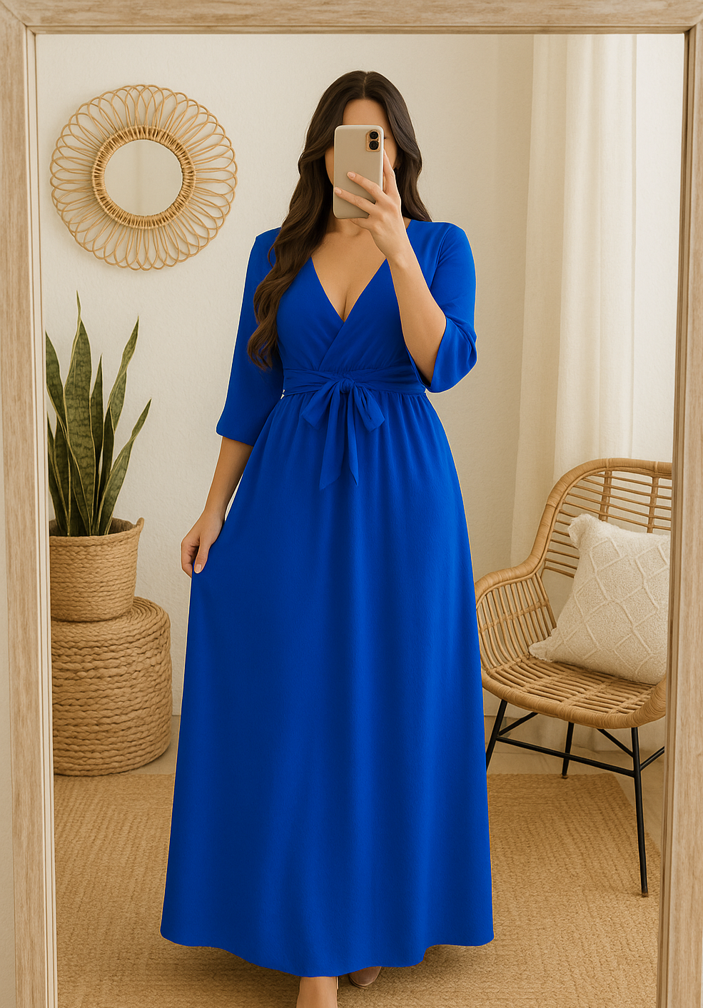Robe Élégance Bleu Roi