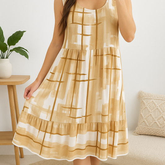 Robe Fluide Viscose Chocolat