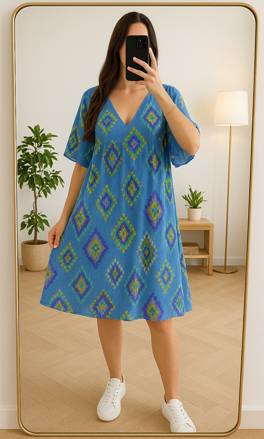 Robe Bohème Bleu