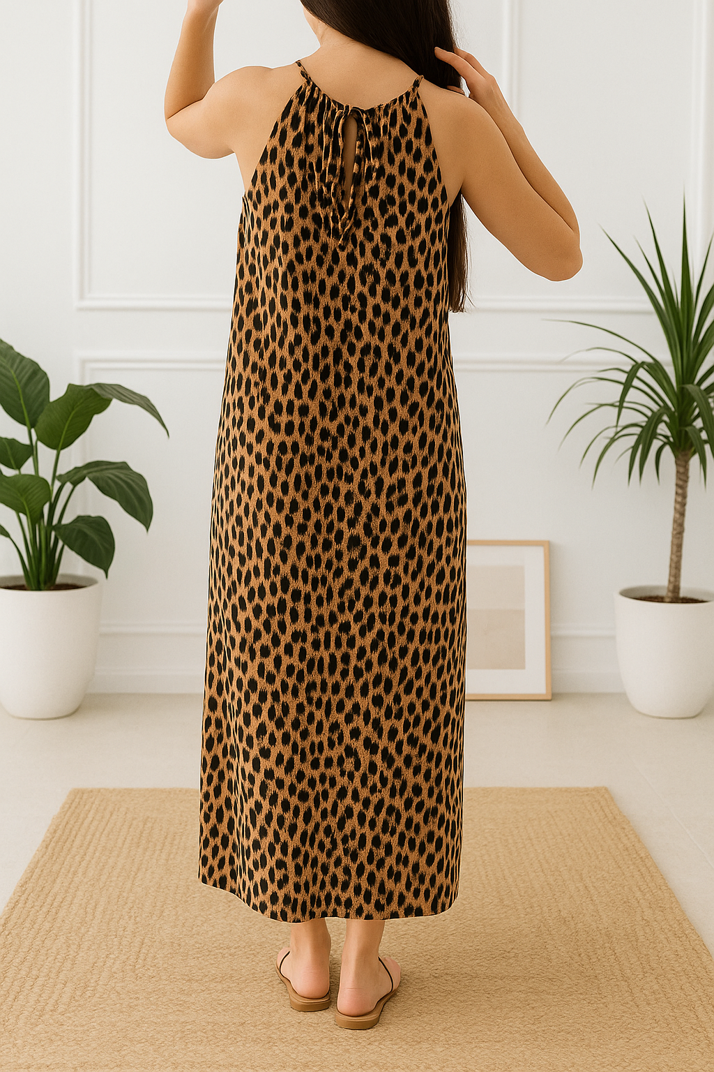 Robe longue Léopard